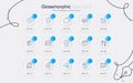 Set of Computer keyboard, Thunderstorm weather and Calendar time line icons for web app. Pictogram icon. Vector Royalty Free Stock Photo