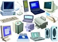 Set - computer world Royalty Free Stock Photo