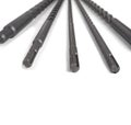 Set of concrete drills on a white background Royalty Free Stock Photo