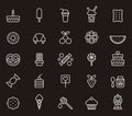 Set of confectionery icons