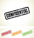 Set of confidential stamp