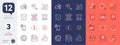 Set of Confirmed mail, Ranking star and Online voting line icons. For design. Vector
