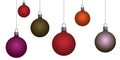 colorful Christmas balls