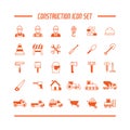 Set of construction icons. Vector illustration decorative design Royalty Free Stock Photo