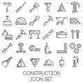 set of construction tools. Vector illustration decorative design Royalty Free Stock Photo