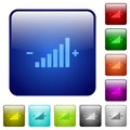 Color control element square buttons