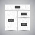 Set of corporate business identity.