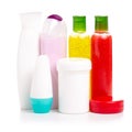 Set cosmetic bottle body scrub cream lotion gel shower