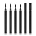 Set Cosmetic Makeup Eyeliner Pencil Vector. Eyeliner 3D Pencils with without Caps Isolated on White Background