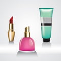 Set of cosmetics. Vector illustration decorative background design