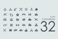 Set of coworking icons