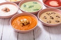 Set of cream soups Royalty Free Stock Photo