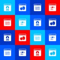 Set Create account screen, Software, Binary code and Page with 404 error icon. Vector