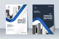 set of creative annual report design template