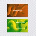Set of creative business cards, vector illustration