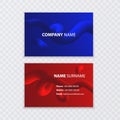 Set of creative business cards, vector illustration