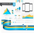 Set of creative business infographics. Royalty Free Stock Photo