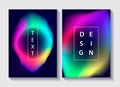 Set of creative design posters Royalty Free Stock Photo