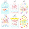 Set of creative Easter cards