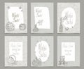 Set of creative journaling cards template for japanese