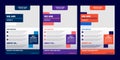 set of creative marketing agency banner template design for cover, card, brochure, social media and web.