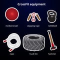 Set of crossfit sport equipment