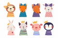 Cute little animals set