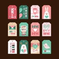 Set of cute gift tags