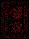 Set of cute heart shapes on grunge background Royalty Free Stock Photo