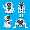 Set of cute robots