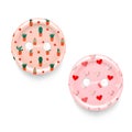 Set of cute vector realistic sewing buttons. Scrapbooking, arts and crafts