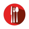 Set cutlery tools icons Royalty Free Stock Photo