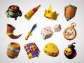 Set of icons for games.