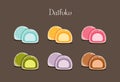 Set of Daifuku. Royalty Free Stock Photo