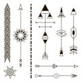 Decorative Arrows. Geometric Design Elements.