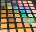 Set of decorative cosmetics, Eyeshadow Palette closeup Royalty Free Stock Photo
