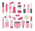 Set of decorative cosmetics