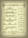 Set of decorative elements Royalty Free Stock Photo