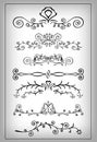 Set of decorative elements Royalty Free Stock Photo