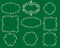 Set of decorative florish dividers, borders for cards
