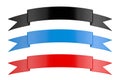 Set of Decorative Ribbon Banners. 3d Rendering Royalty Free Stock Photo