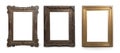 Set of Decorative vintage frames and borders isolated Royalty Free Stock Photo