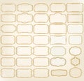 Set of Decorative vintage frames and borders Royalty Free Stock Photo
