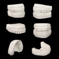 Set of Dental casting gypsum models