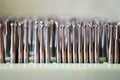 Set of dental drills closeup, selective focus Royalty Free Stock Photo