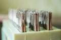 Set of dental drills closeup, selective focus Royalty Free Stock Photo