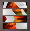 Set banner headline horizontal layout hot background07 Royalty Free Stock Photo