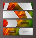 Set banner headline horizontal layout hot background08 Royalty Free Stock Photo