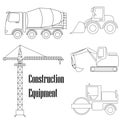 A set of design elements for construction. Royalty Free Stock Photo