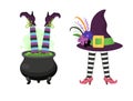 Set of design elements for halloween Royalty Free Stock Photo